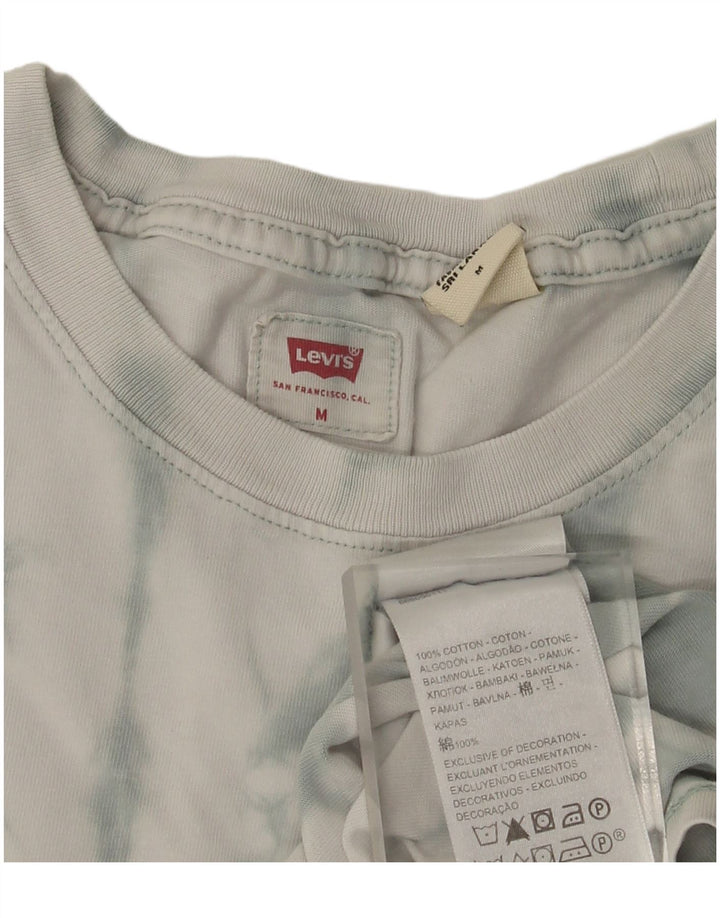 Camiseta masculina Levi's Top médio branco tie-dye algodão