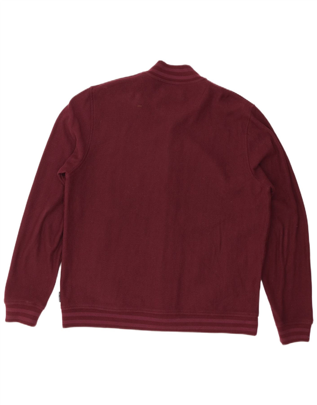 Jaqueta de treino feminina Ted Baker tamanho 5 XL poliéster Borgonha