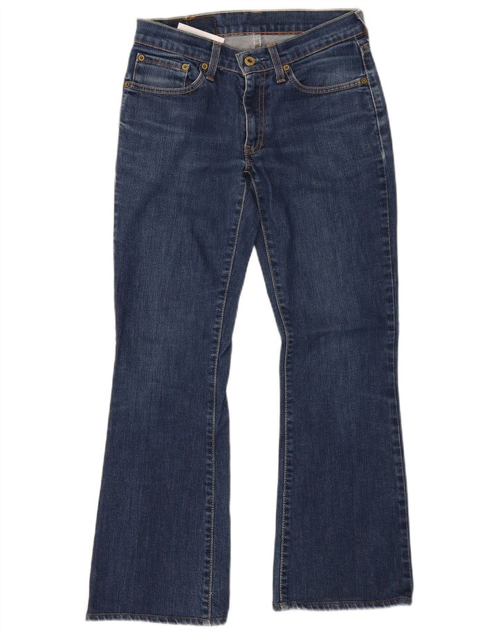 Levi's feminino 529 flared jeans w28 l27 algodão azul