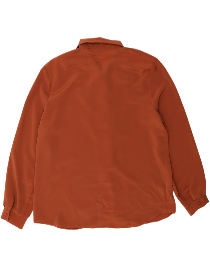Blusa feminina vintage UK 16 grande marrom