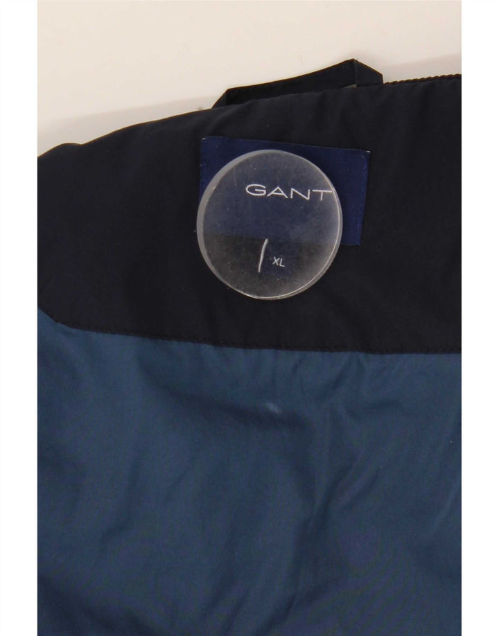 Jaqueta acolchoada masculina Gant UK 42 XL poliéster azul marinho