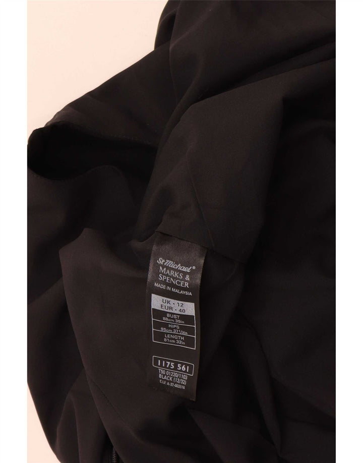 Vestido feminino Marks & Spencer com bainha St. Michael Reino Unido 12 médio preto
