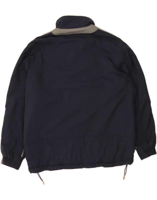 Jaqueta corta-vento masculina BEN SHERMAN UK 40 grande bloco colorido azul marinho