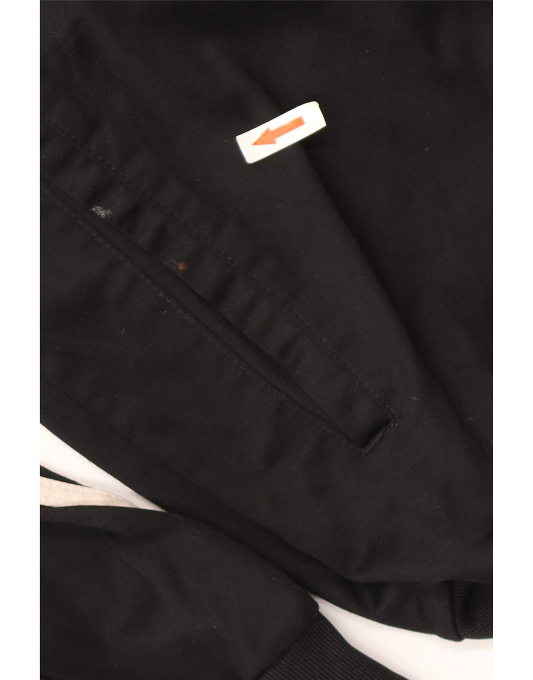Adidas Mens Tracksuit Top Jacket UK 40/42 Médio Preto Poliéster