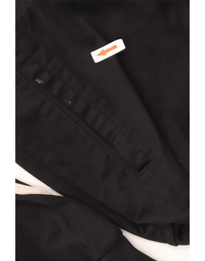 Adidas Mens Tracksuit Top Jacket UK 40/42 Médio Preto Poliéster