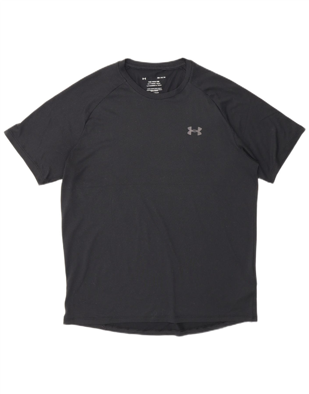 Camiseta masculina Under Armour Heat Gear Top médio preto poliéster