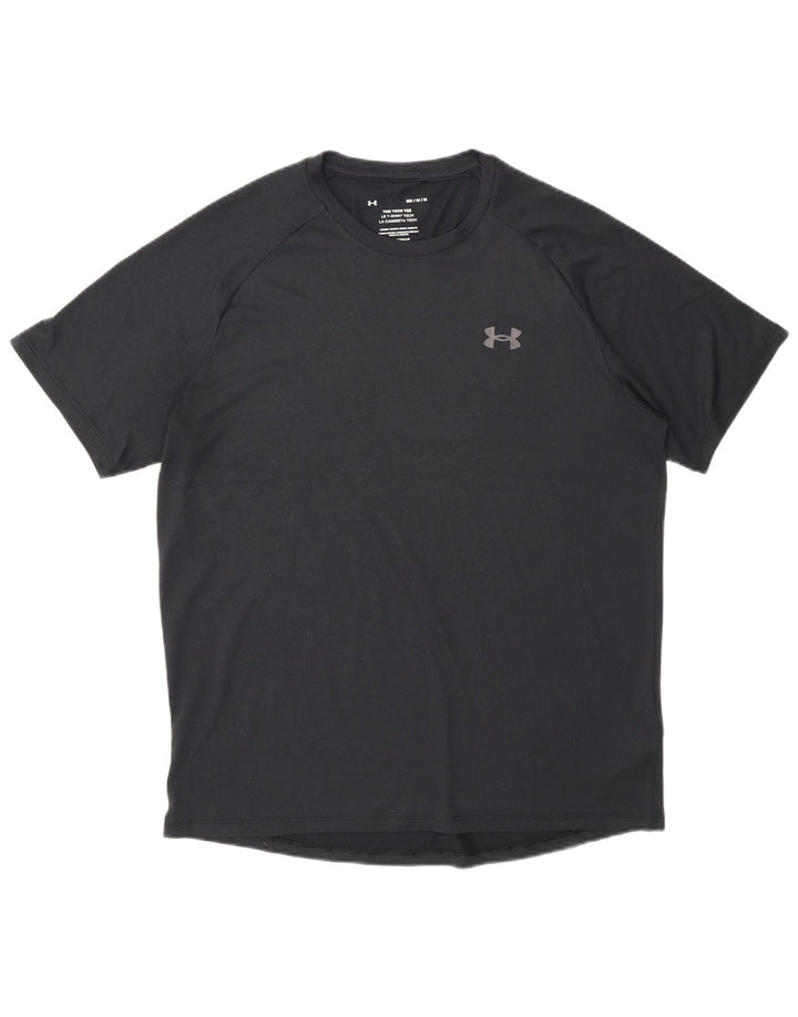 Camiseta masculina Under Armour Heat Gear Top médio preto poliéster