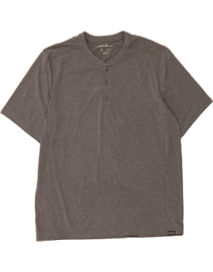 EDDIE BAUER Mens T-Shirt Top Large Grey Cotton Vintage Eddie Bauer and Second-Hand Eddie Bauer from Messina Hembry 