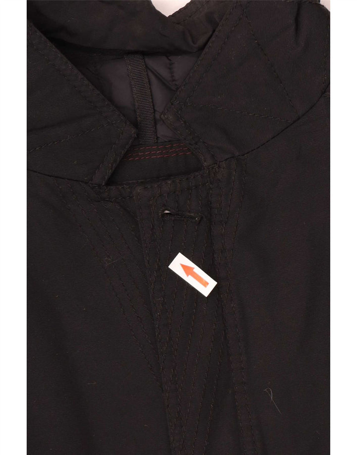 Jaqueta utilitária masculina Massimo Dutti Reino Unido 44 2XL nylon preto