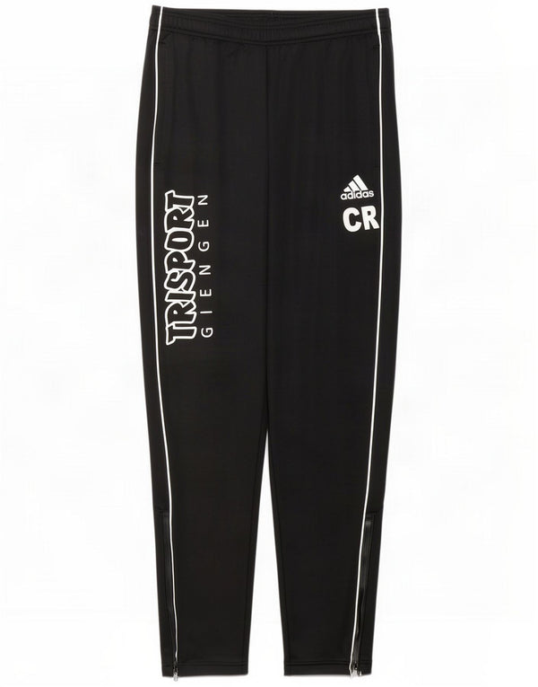Adidas Calças de treino masculinas gráficas Poliéster preto médio