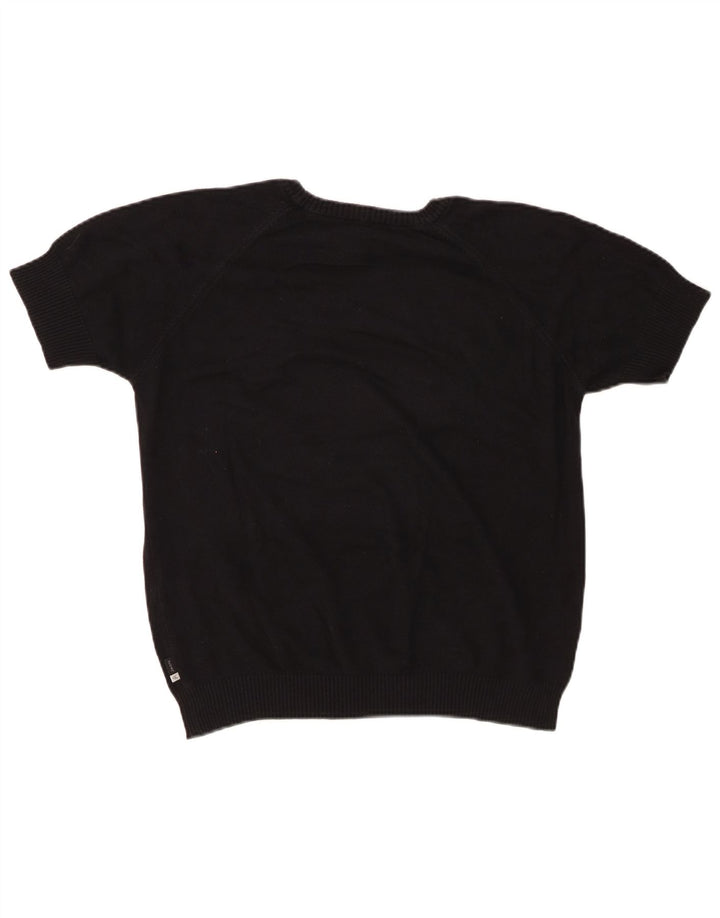 Suéter feminino CALVIN KLEIN com gola redonda, tamanho 16, preto grande