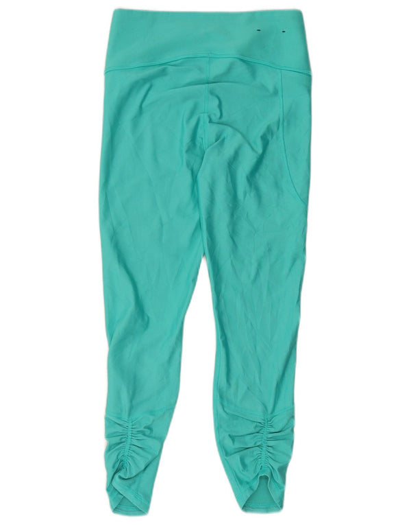 Under Armour Womens Capri Leggings UK 12 Médio Turquesa Poliéster