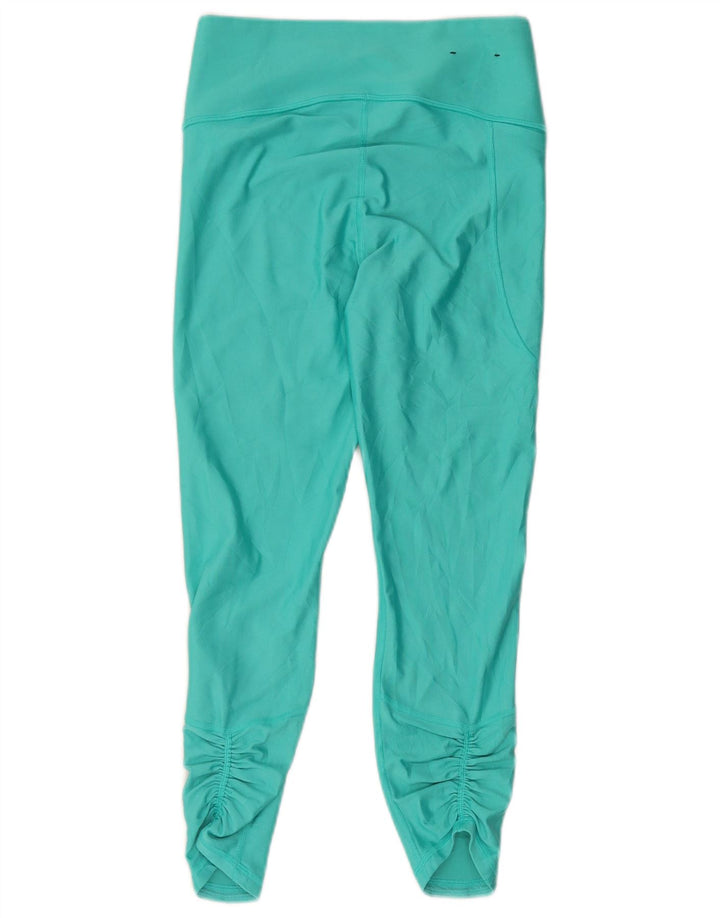Under Armour Womens Capri Leggings UK 12 Médio Turquesa Poliéster