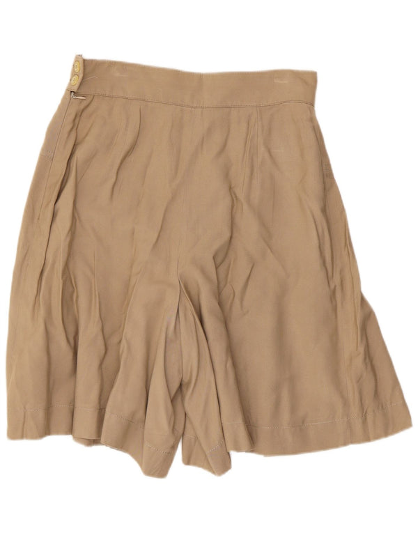 Andrea Mare Shorts feminino casual de perna larga IT 44 médio W28 bege