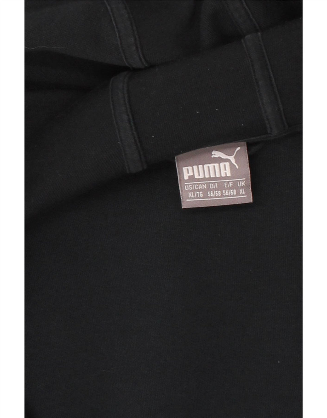 PUMA Mens Zip Hoodie Sweater XL Navy Blue Colourblock Cotton Vintage Puma and Second-Hand Puma from Messina Hembry 