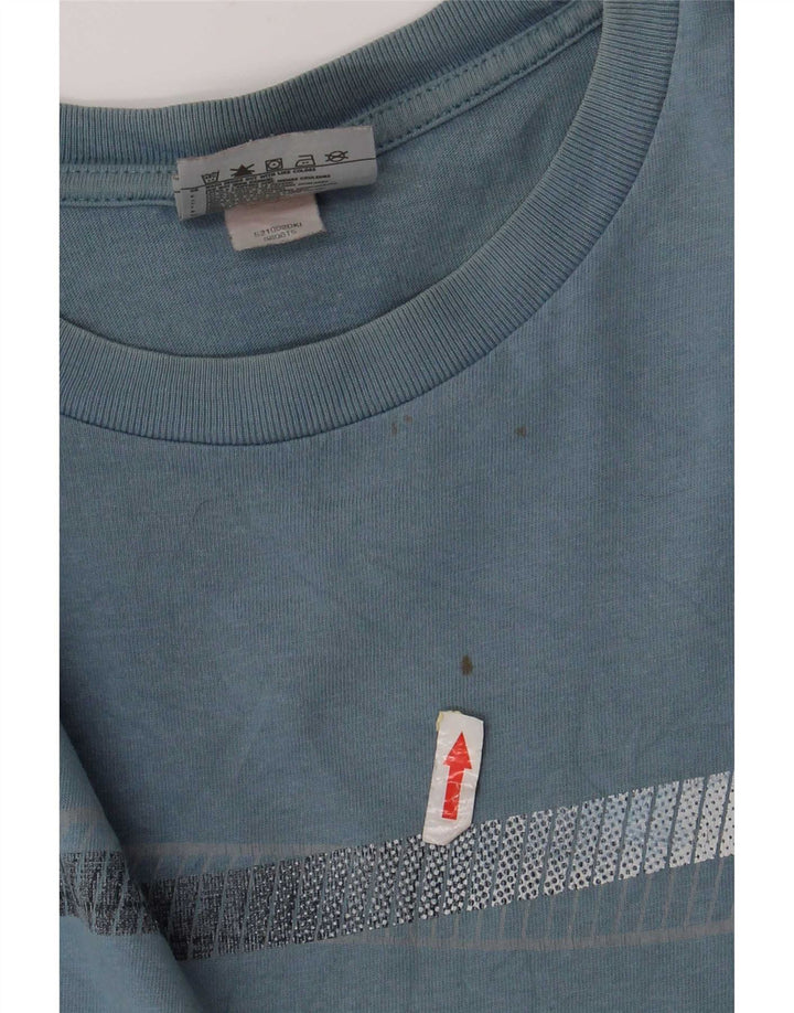 Camiseta masculina Nike Top pequeno algodão azul