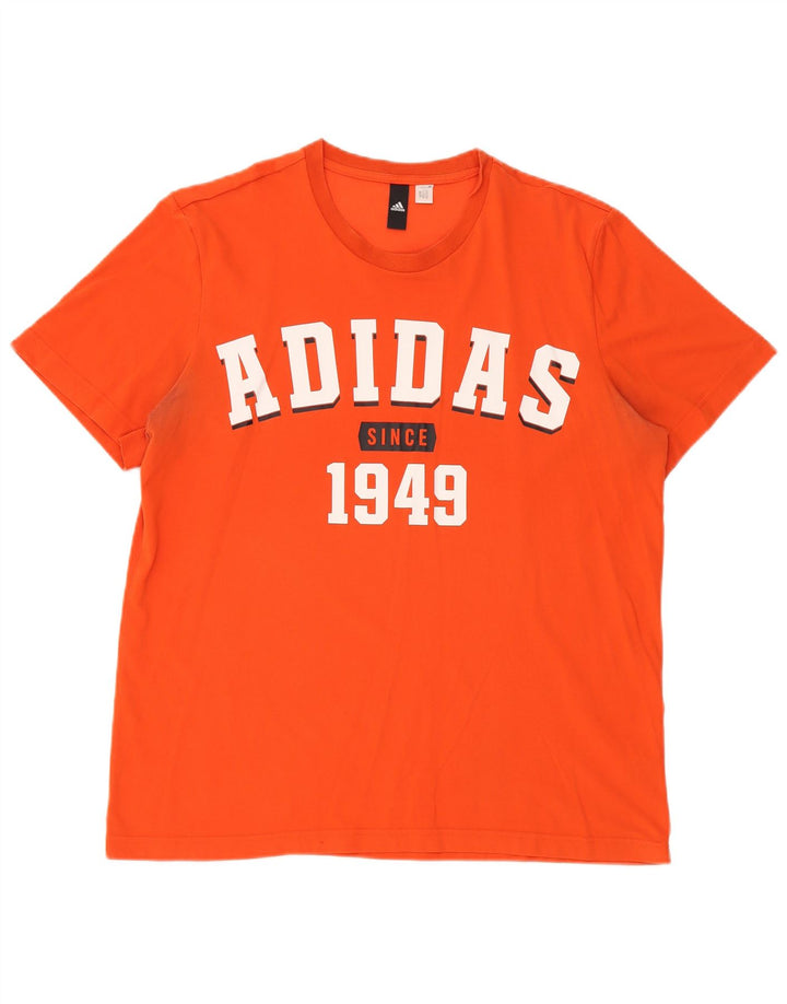 Camiseta Adidas Masculina Graphic Top Grande Laranja