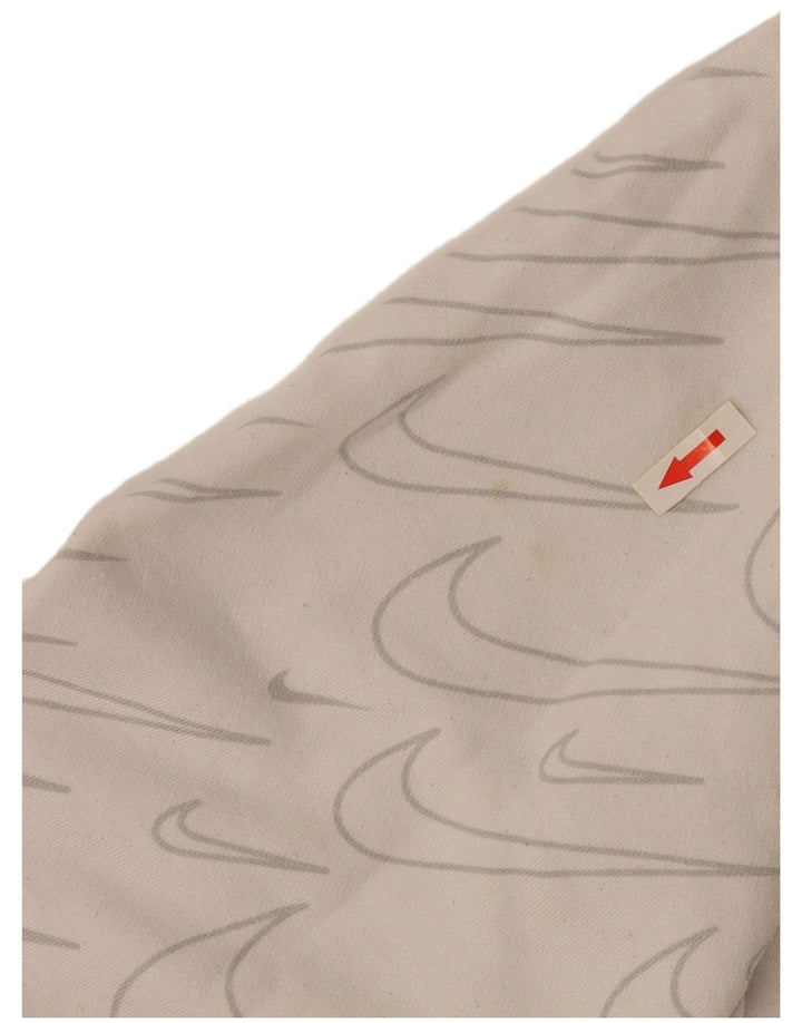 Nike masculino gráfico moletom com capuz jumper médio off white algodão