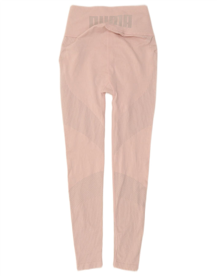 Leggings Puma Feminino UK 6 XS Rosa Listrado Poliéster