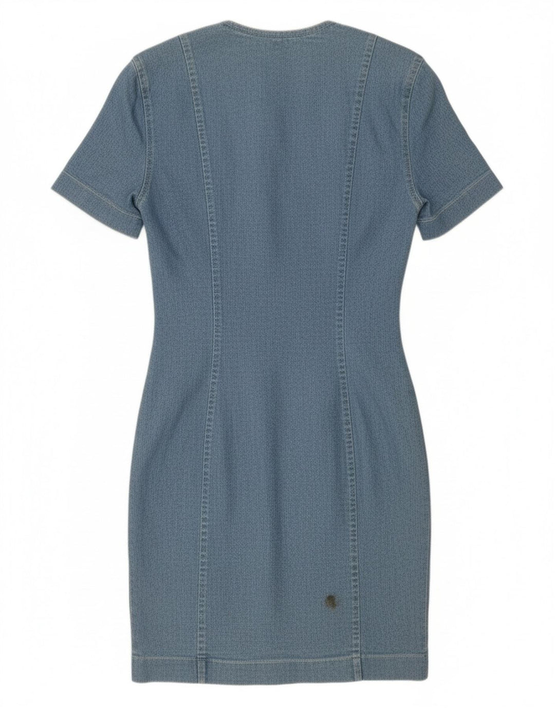 Vestido jeans feminino VINTAGE IT 42 algodão azul médio