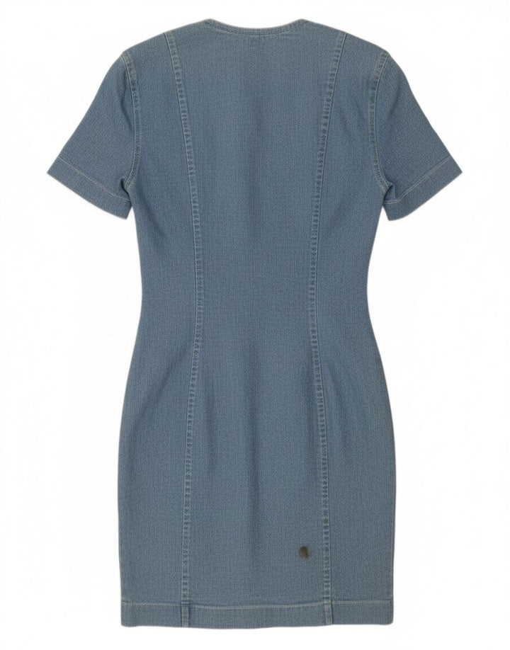 Vestido jeans feminino VINTAGE IT 42 algodão azul médio