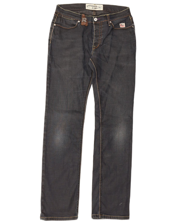 Roy Rogers Mens Jeans Slim W31 L32 Azul Marinho Algodão