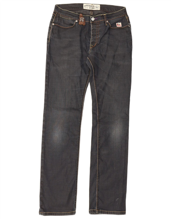 Roy Rogers Mens Jeans Slim W31 L32 Azul Marinho Algodão