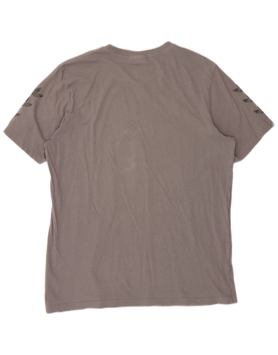 ADIDAS Camiseta masculina gráfica grande algodão cinza