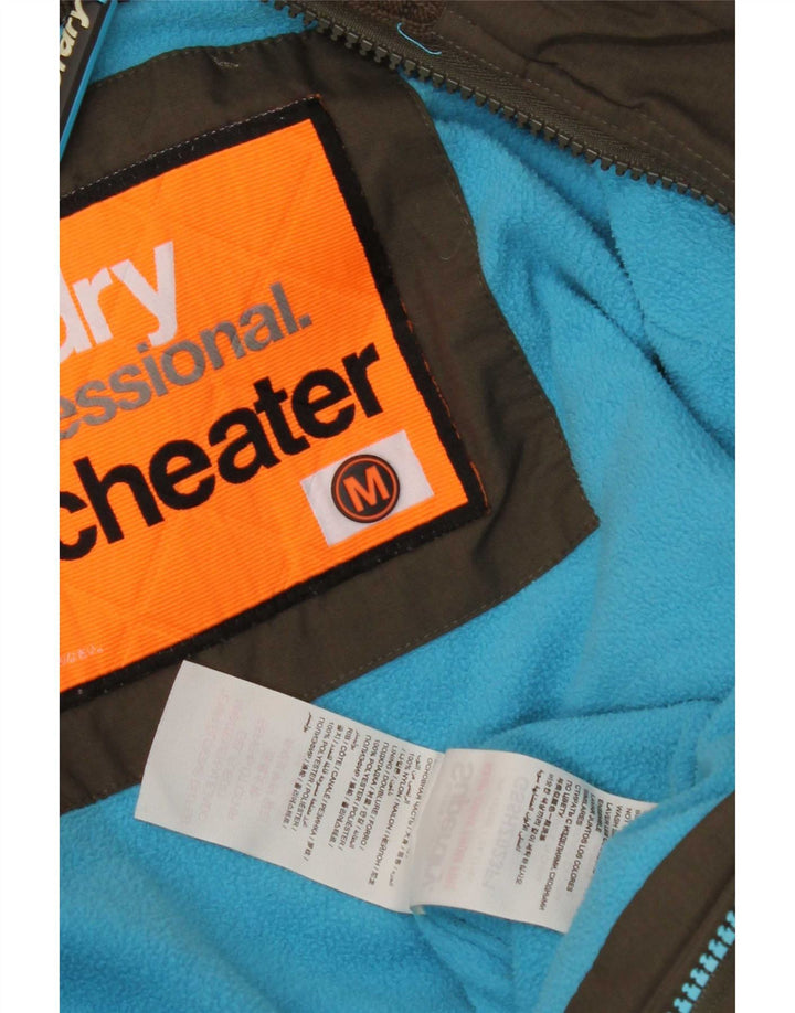 Jaqueta corta-vento feminina Superdry UK 14 médio cáqui