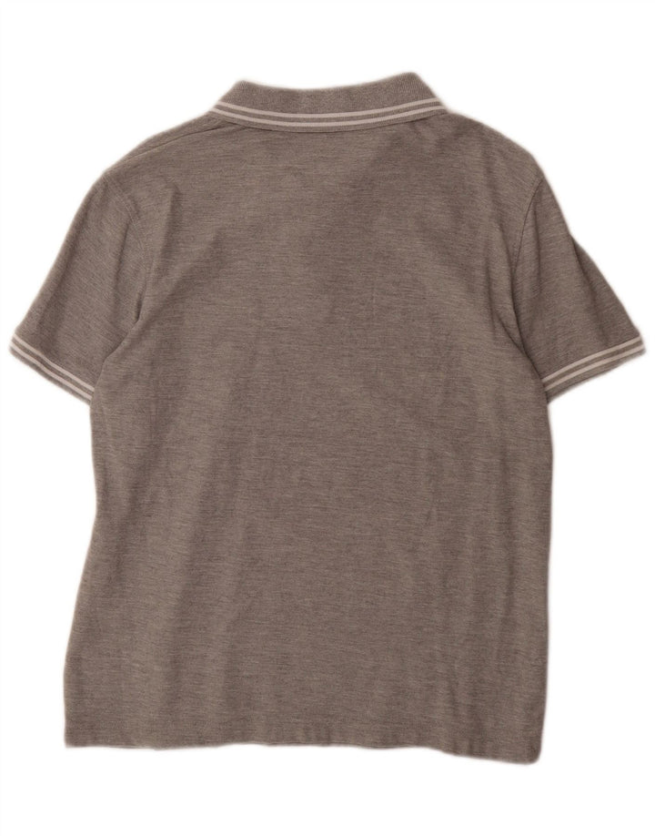 Camisa polo masculina Life's LOTTO cinza médio