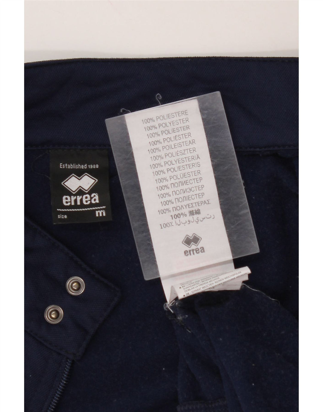 ERREA Jaqueta masculina de agasalho médio azul marinho listrado