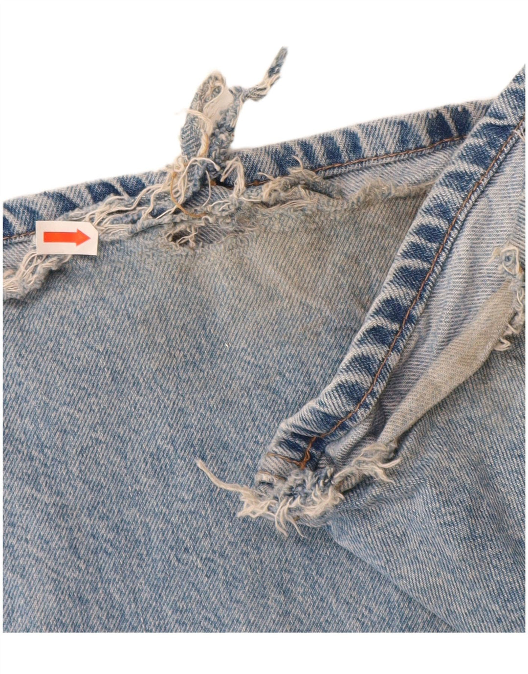 Calça jeans feminina ZARA Cargo Flared EU 34 2XS W24 L32 Azul Algodão