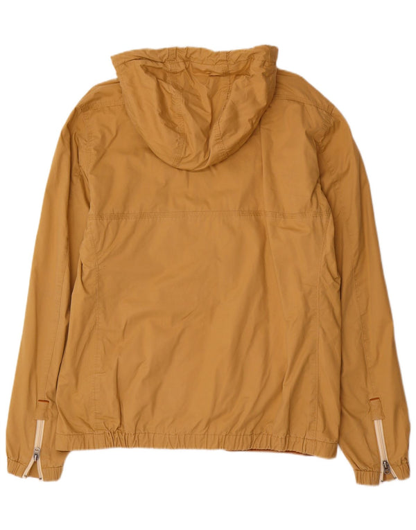 Jaqueta bomber masculina com capuz gráfico G-Star UK 42 XL algodão bege