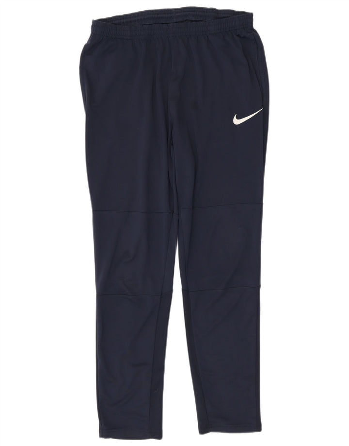Calça de treino masculina NIKE Dri Fit médio azul marinho poliéster