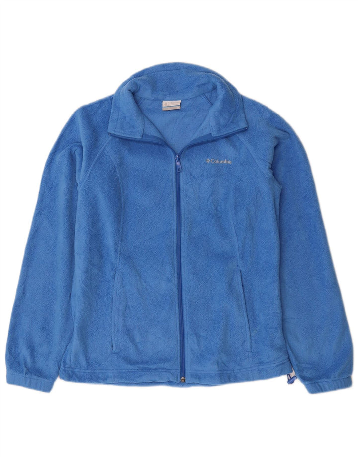 Jaqueta de lã feminina COLUMBIA UK 14 poliéster azul médio