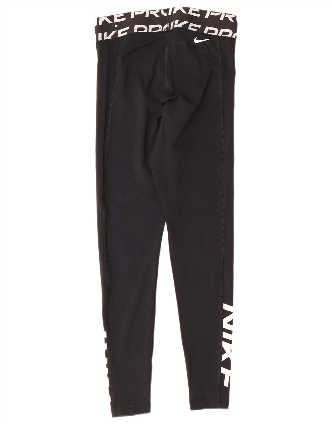 Leggings femininas Nike Dri Fit Graphic UK 10 pequenas esportivas pretas de poliéster