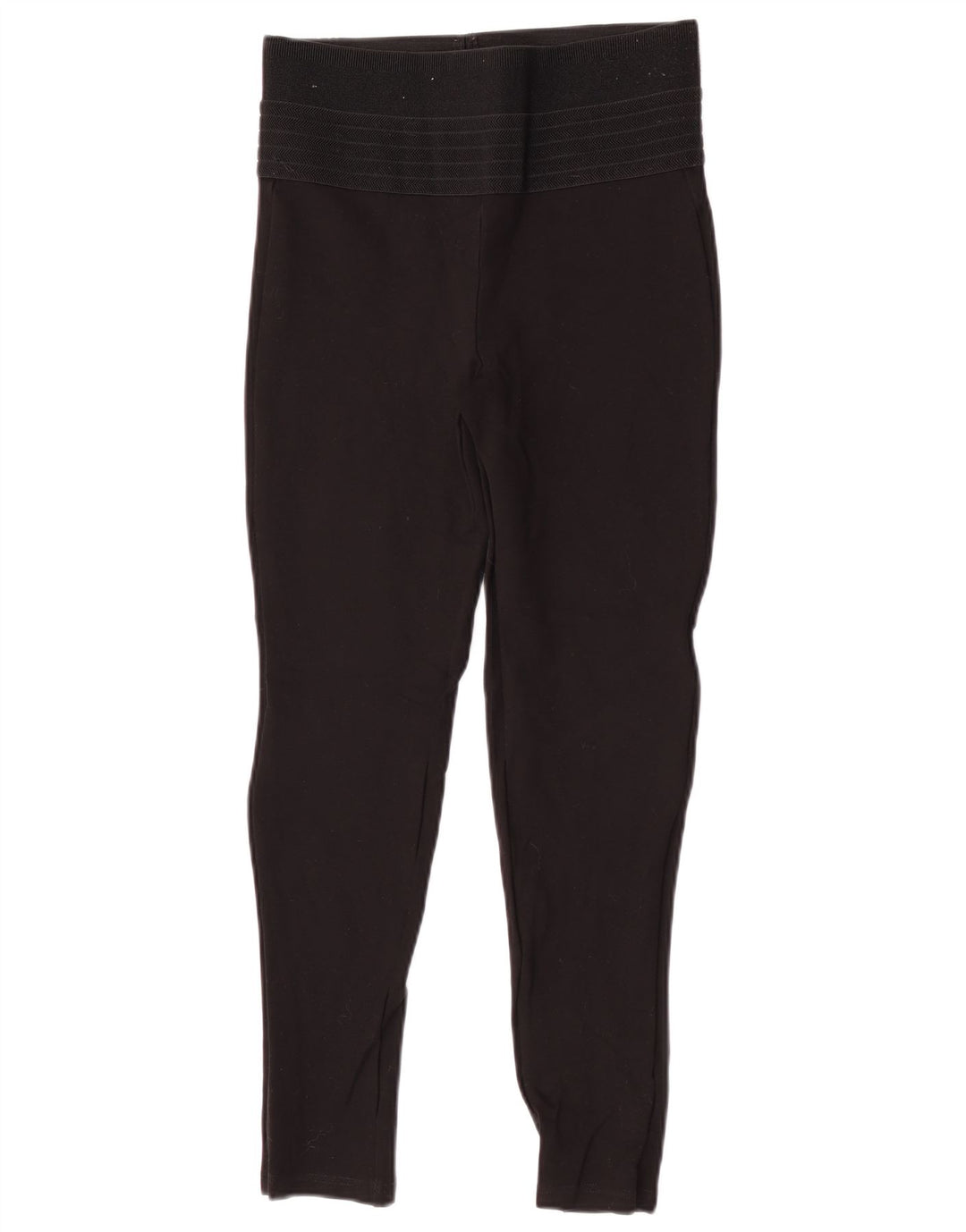 Zara Leggings feminino de cintura alta médio preto poliamida