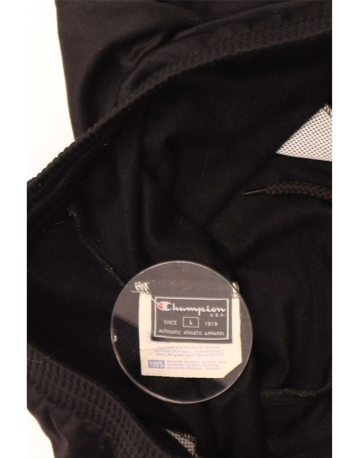 Calça esportiva masculina Champion Joggers grande poliéster preto