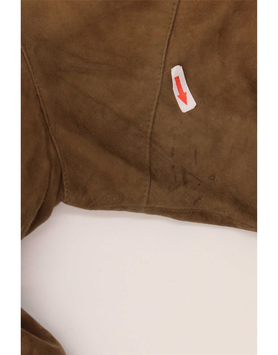 Jaqueta masculina vintage de camurça bomber UK 38 bege médio