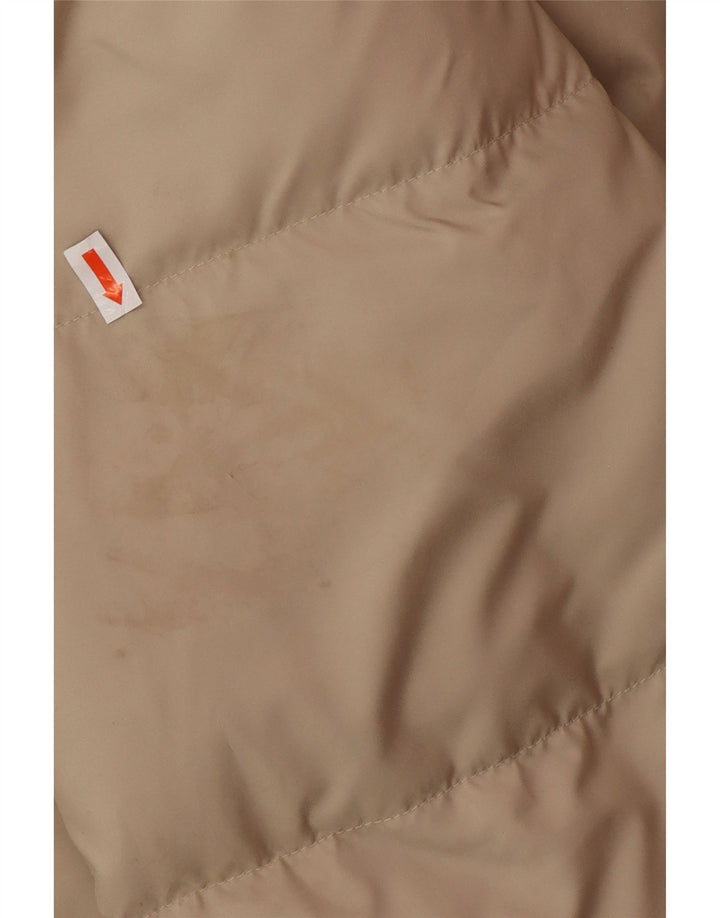 Jaqueta masculina acolchoada com capuz FILA UK 38 poliéster bege médio