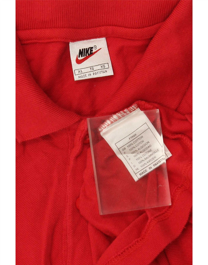 Camisa polo masculina Nike XL algodão vermelho