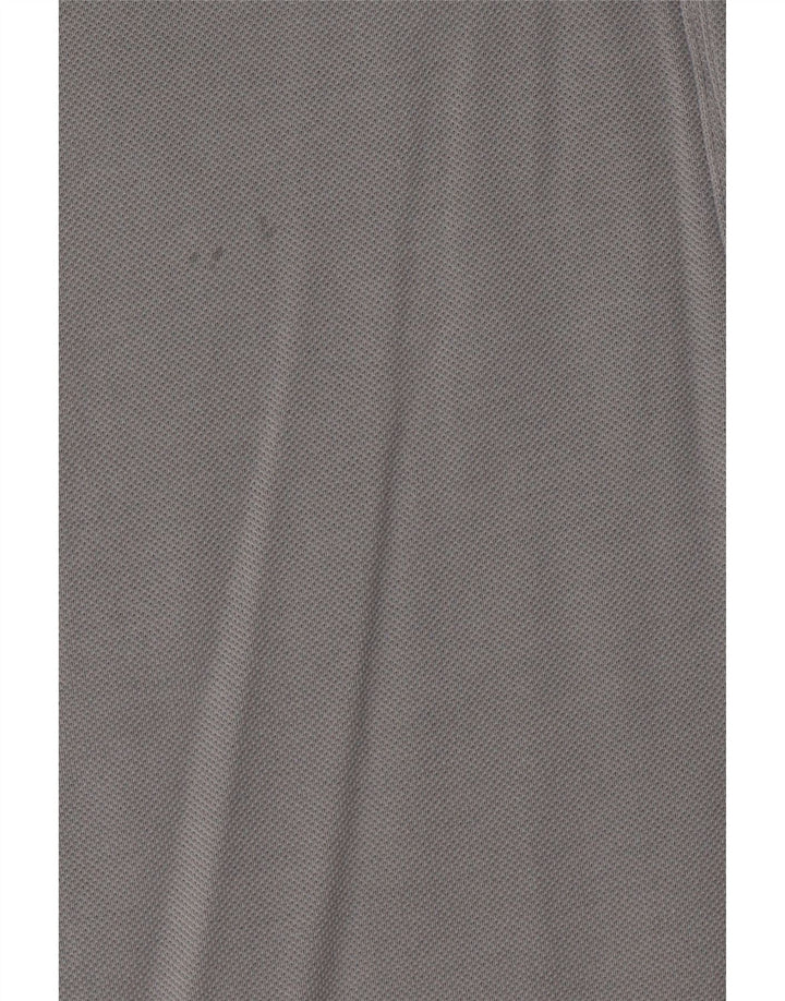 Camisa polo masculina Lacoste Classic Fit tamanho 3 pequeno algodão cinza
