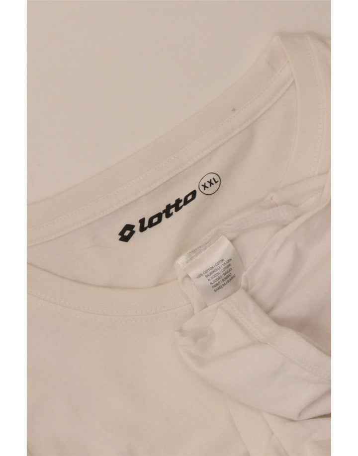 Camiseta masculina Lotto Top 2XL algodão branco