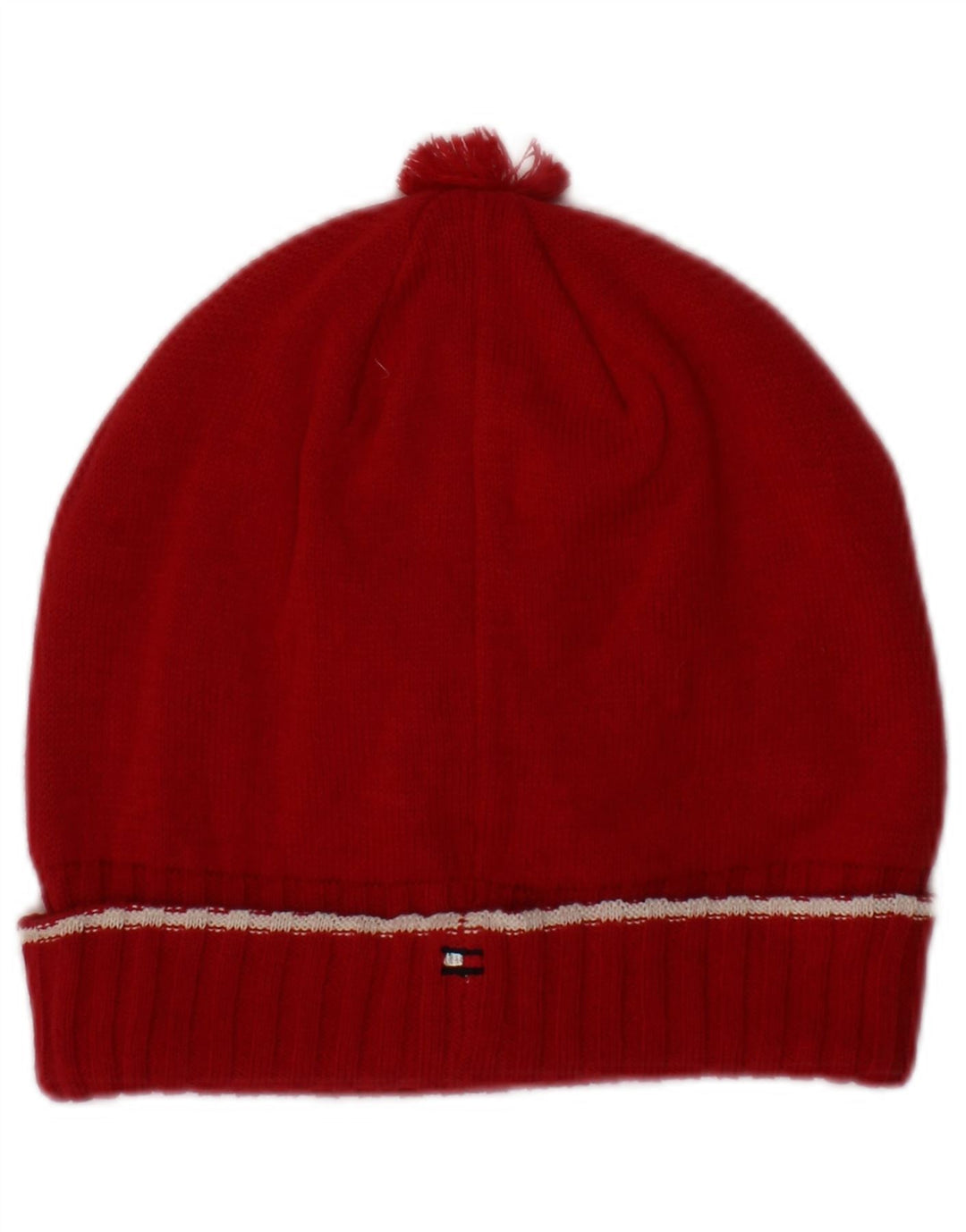 Gorro feminino Tommy Hilfiger em malha grande/GG de algodão vermelho