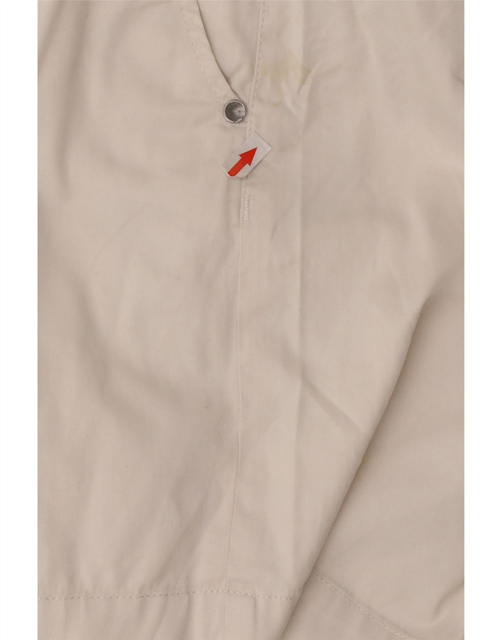 Gas Mens Chino Shorts W29 Médio Algodão Branco