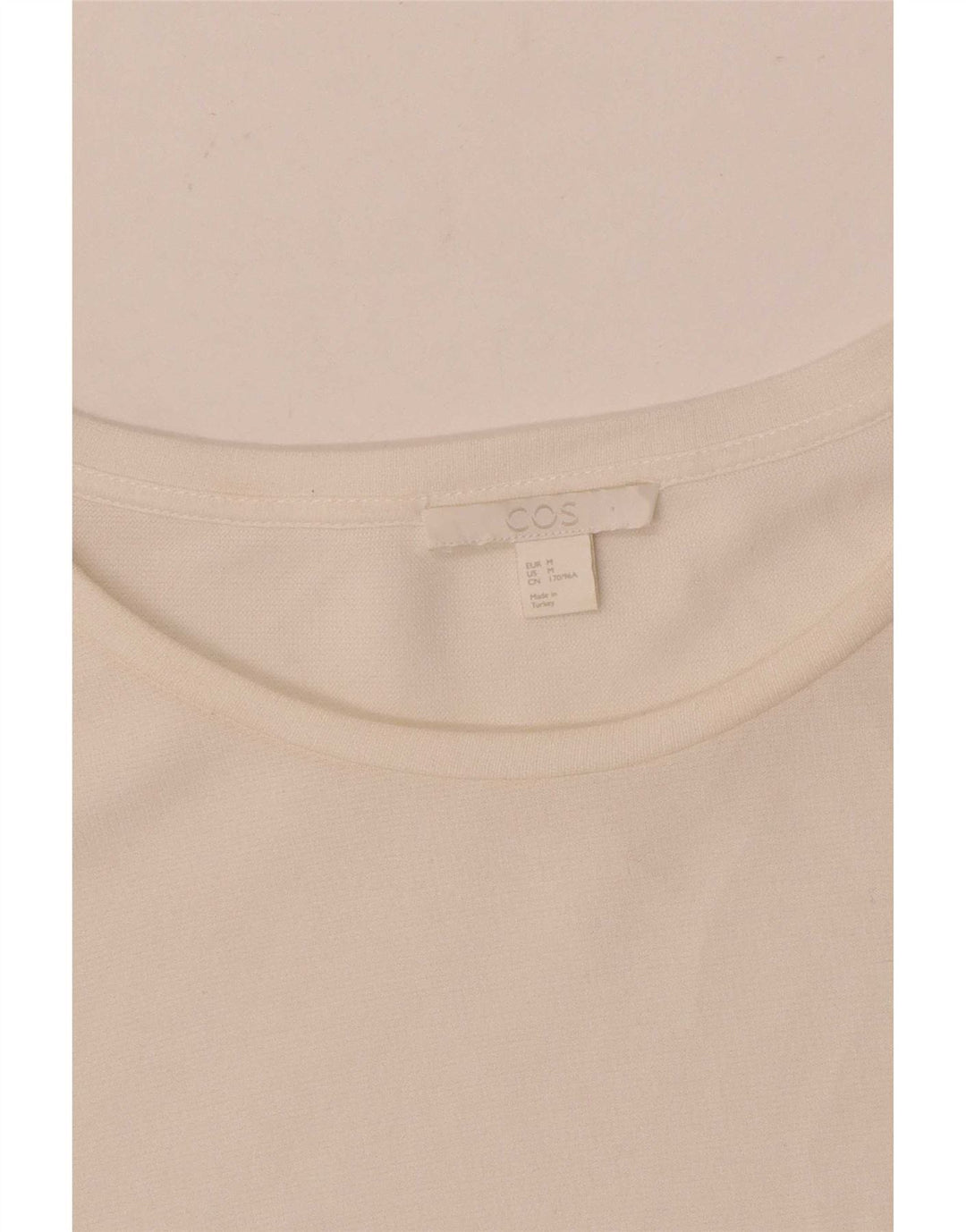Cos blusa feminina oversized top UK 14 médio branco