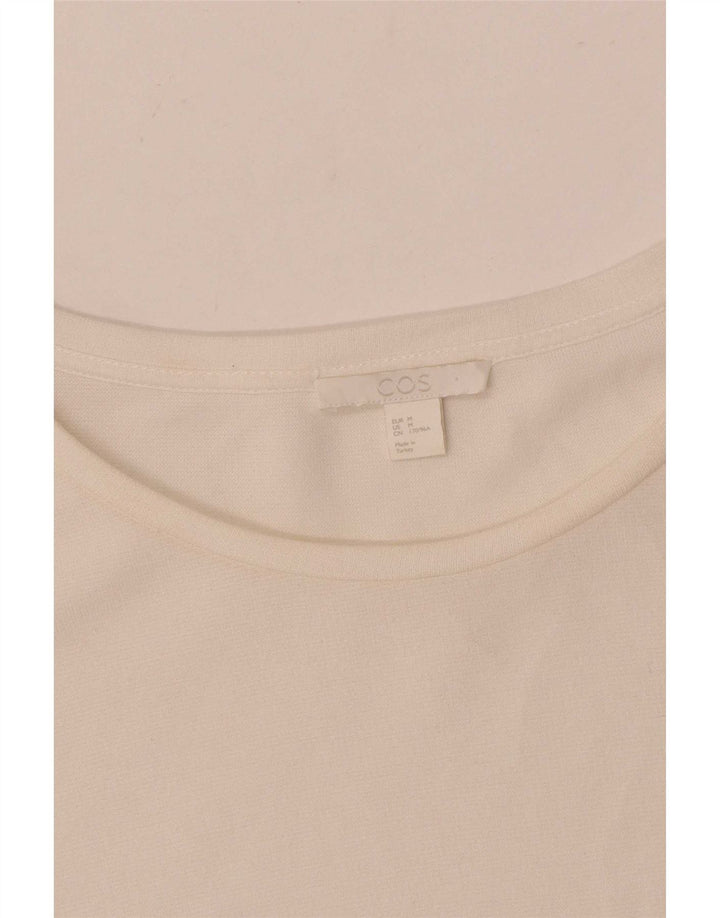 Cos blusa feminina oversized top UK 14 médio branco