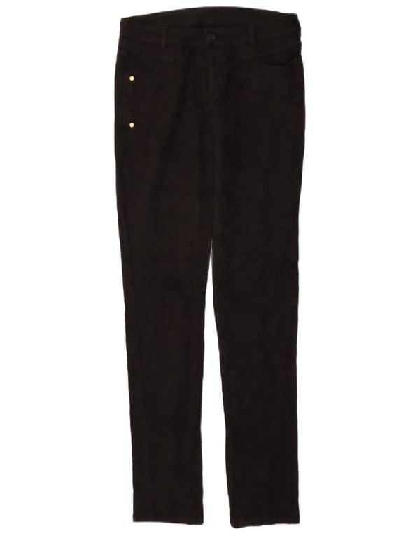 Desigual Womens Abstract Pattern Casual Trousers EU 34 XS W28 L33 Black