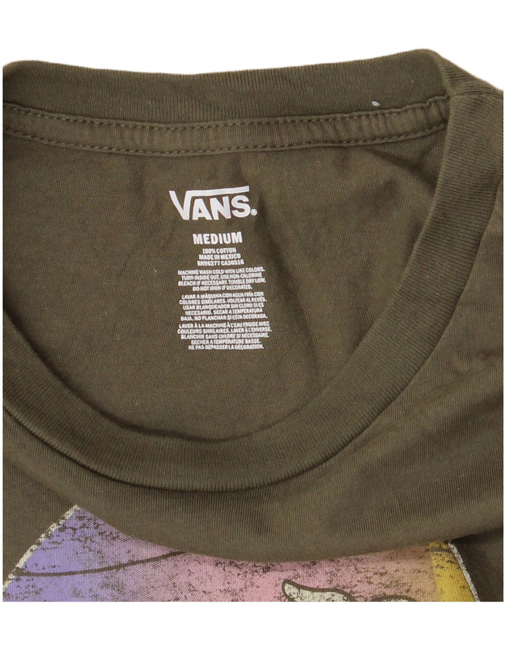 Camiseta Vans Meninos Graphic 10-11 Anos Médio Algodão Cáqui