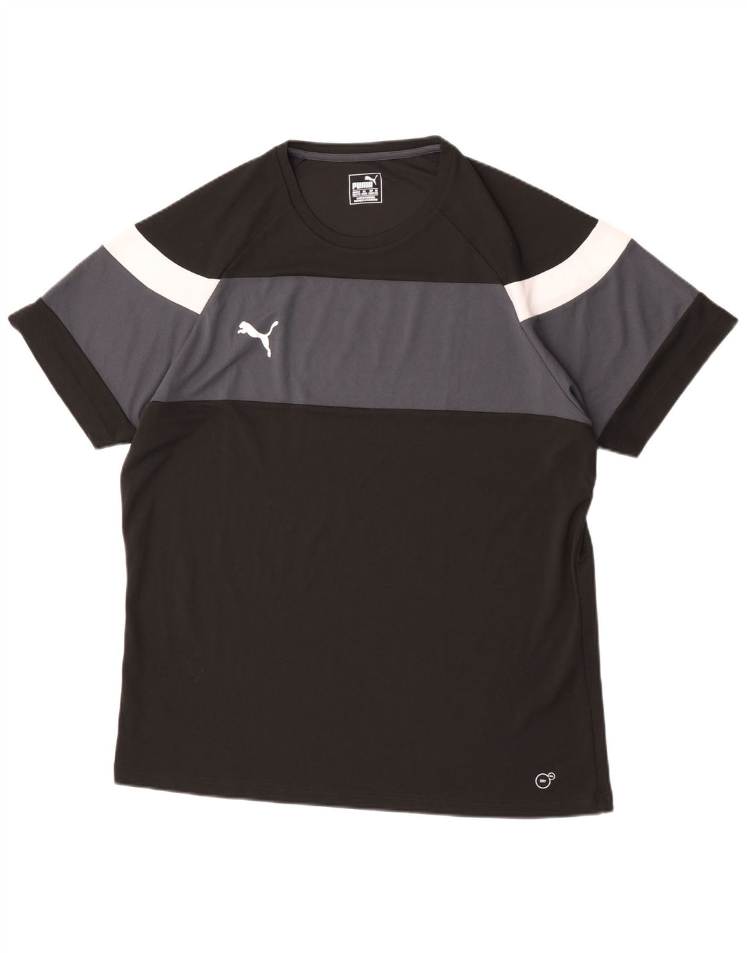 Camiseta masculina PUMA Top 2XL preto colorblock